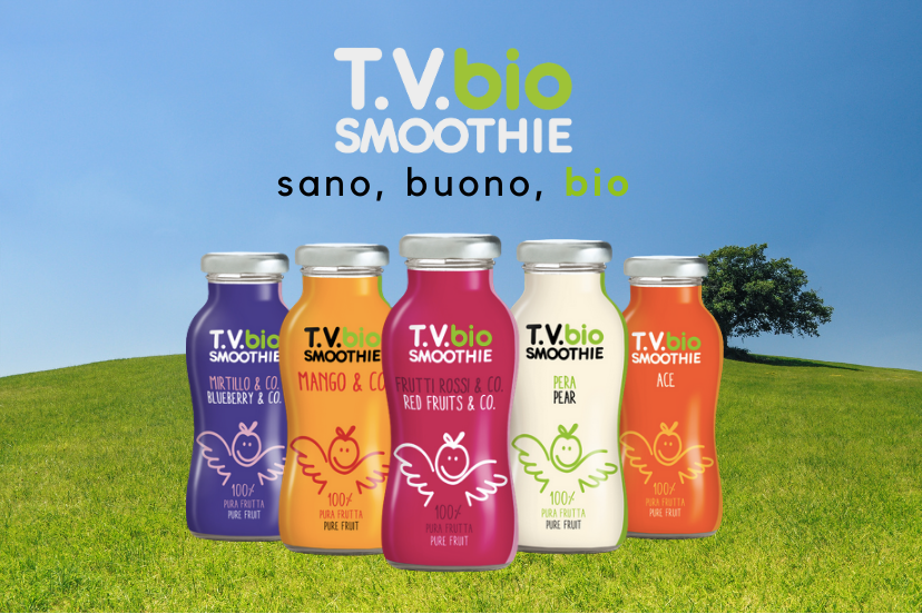 T.V.bio smoothie: good by nature, organic for love